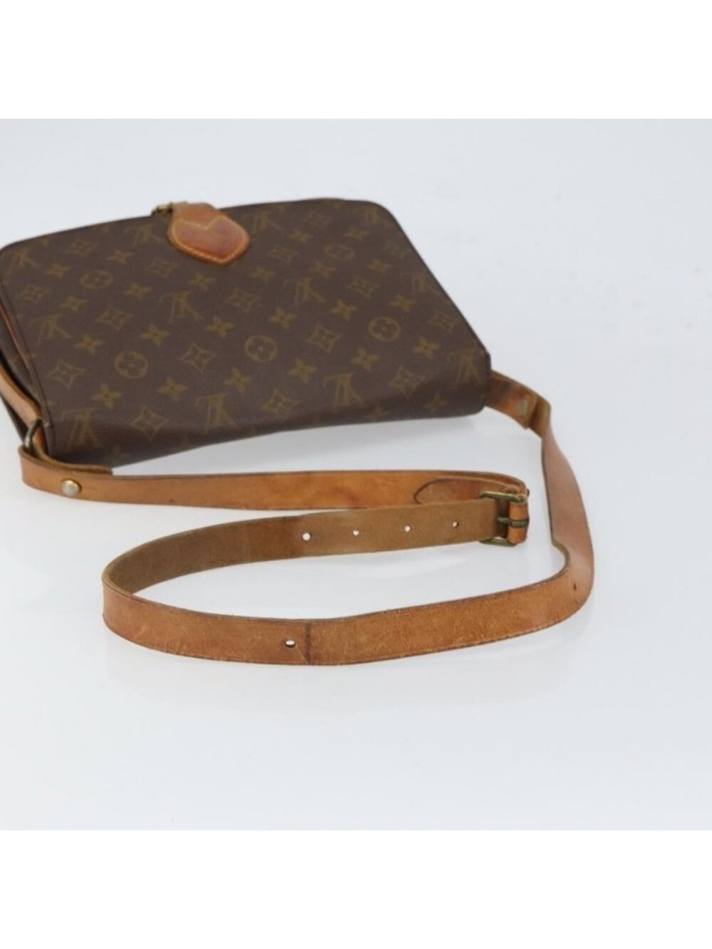 Authentic LOUIS VUITTON Monogram Cartouchiere GM Shoulder Bag M51252 LV - Picture 14 of 16